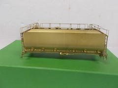 OVERLAND MODELS # 1319 ~ BRASS ~ UP TURBINE TENDER BODY ~NO TRUCKS ~HO SCALE ~