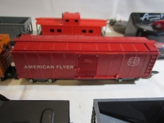 Vintage Post WW2 American Flyer S Gauge #300 Steam Locomotive Freight Train Set