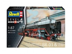 Revell-Germany 1/87 BR01 German Express Steam Locomotive w/T32 Tender RMG2172