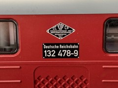 G Scale PIKO 37580 DR IV BR 132 “Ludmilla” Diesel Locomotive G0678