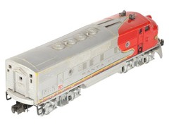 Lionel 2343T Vintage O Santa Fe F3 A Non-Powered Dummy Diesel Locomotive