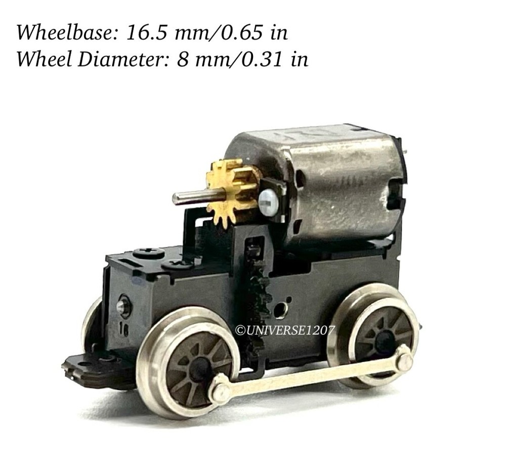 N/HOn30/HOe/009/O9 Aru-Model N16.5 0-4-0 Locomotive Power Drive Chassis D8mm