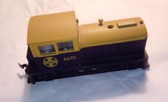 Vintage HO Gauge Santa Fe Switcher #6670 Made in Yugoslavia Tested & Runs