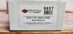 Broadway Ltd HO 9657 Boston Maine RR EMD F3BA 4228B Paragon 4 Sound/DC/DCC