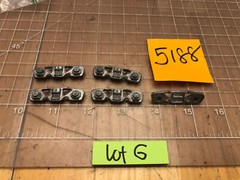 UNMARKED Brand of 5 CAST METAL TRAIN Side Truck Covers 5188 PART Lot G
