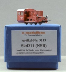 Z Modellbau 3113 Norwegian State Railways (NSB) class Skd211 Diesel Shunting Loc