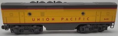 Lionel 6-8481 O Gauge Union Pacific F3 B-Unit Non-Powered Diesel Locomotive/Box