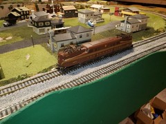 HO Scale, AHM GG1; #4873; 5 stripe tuscan red
