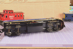 Tin Litho B&O dummy loco and Caboose with issues