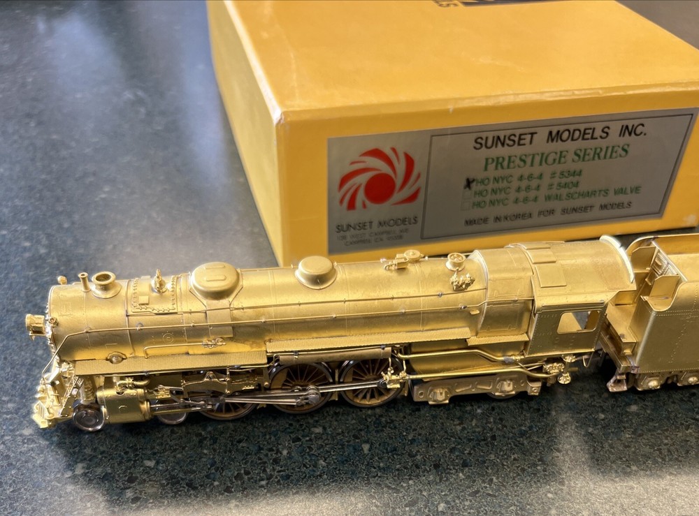 Sunset Models Brass HO Scale NYC #5344 4-6-4 Steam Locomotive