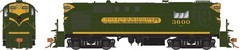 Rapido Trains 031065 HO DWP RS-11 Diesel Locomotive Standard DC #3600
