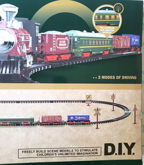 Motorized Train Set Classic Train Toys Steam Locomotive Engine Lights And Sounds