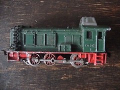 Very rare vintage diesel locomotive V36 257 made in Western Germany
