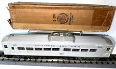 LIONEL POSTWAR O GAUGE 400 RDC-1, B & O MOTORIZED COMMUTER PASS CAR OB