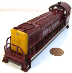 A.H.M. HO Model RR Diesel Switcher for Parts/Repair Rock Island 799 IJT