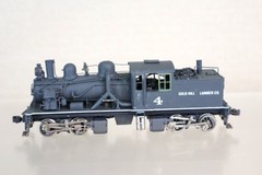 UNITED SCALE MODELS PFM GOLD MILL LUMBER VULCAN 50 TON DUPLEX LOCOMOTIVE 4 on