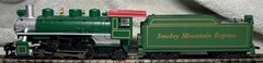 HO Scale Bachmann Prairie 2-6-2 Southern Locomotive plus Smoky Mountain Tender