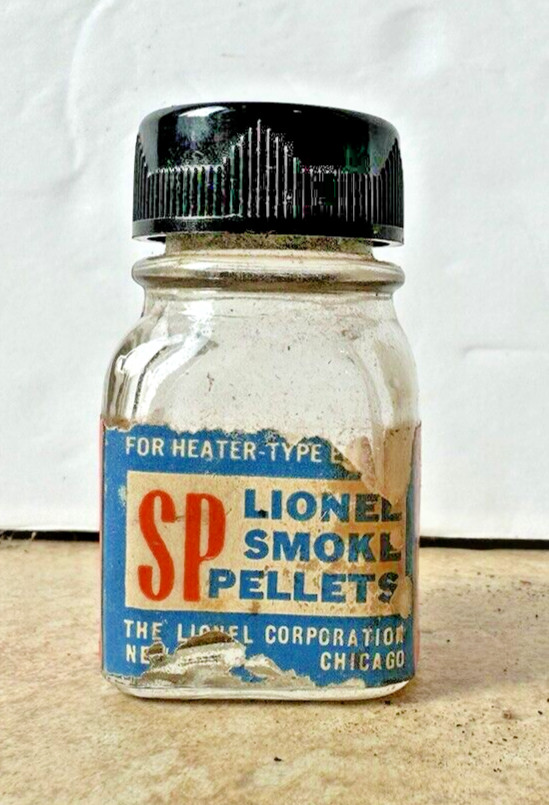Lionel Original Bottle SP Smoke Pellets Postwar Orange Label 773 736 726 671