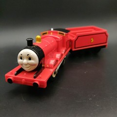 Thomas & Friends Mattel Train James The Red & Thomas Blue Plastic 2013 Used