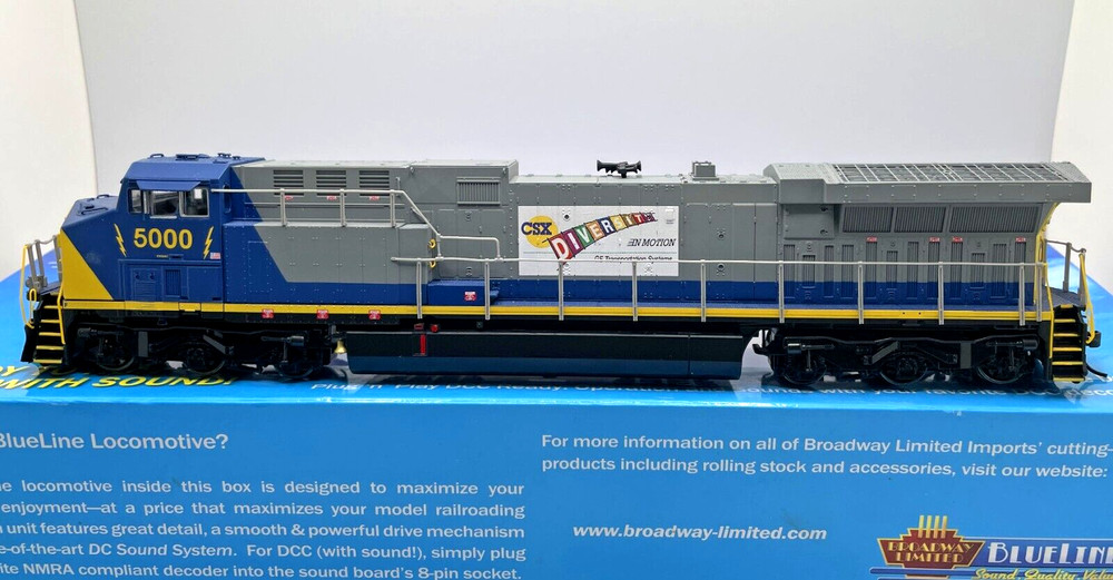 HO BROADWAY LIMITED 5057 GE AC6000 CSX 5000 DC DCC SOUND DIVERSITY SCHEME