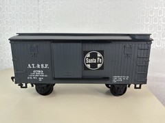 Vintage Scientific Toys Santa Fe Box Car Gray Service Railway Engine G Gauge