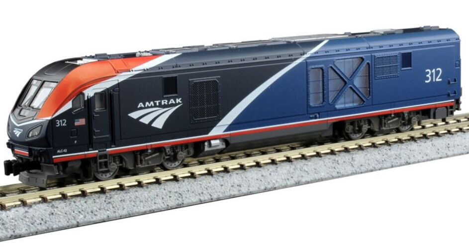 KATO 1766054 N SCALE ALC-42 CHARGER AMTRAK 312 PH VII DC/DCC READY 176-6054