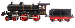Extremely Rare Marklin 4-4-0 E.1021 Clockwork 1-gauge Passenger Train Set