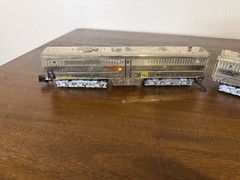 American Flyer S Gauge Chrome Santa Fe #360 361 ALOC A & B Units. Tested – Works