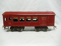 Ives prewar Wide ((Standard) gauge (4) pc. Passenger Set: 3241, 184, 185, 186