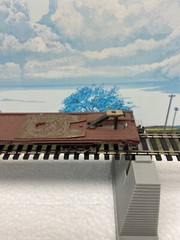 HO GAUGE ~ 85′ FLAT CAR WITH 2 SANTA FE TRAILERS ~ KADEE COUPLERS