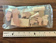 Vintage 1848 Strombeck C. & N.W. “Pioneer” Locomotive Wood Kit, Unassembled