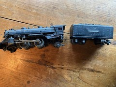 Vintage Lionel 229 locomotive and tender car
