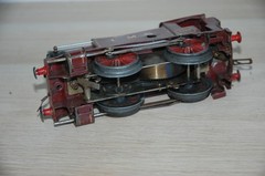 HORNBY O GAUGE CLOCKWORK No 1 SPECIAL TANK LOCOMOTIVE IN RED LMS LIVERY