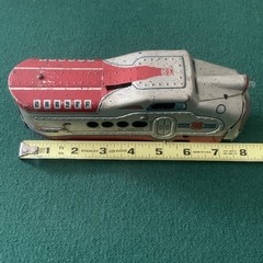 Vintage MARX M10005 Union Pacific Locomotive, Untested, Red, Silver, O Gauge