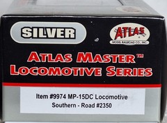 Atlas Silver Series 9974 HO MP-15 DC Southern #2350 (Lot 1) angled air filter