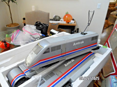 LGB LEHMANN G SCALE BIG TRAINS ABA HIGH SPEED AMTRAK 3 UNIT IN IN BOX 91950