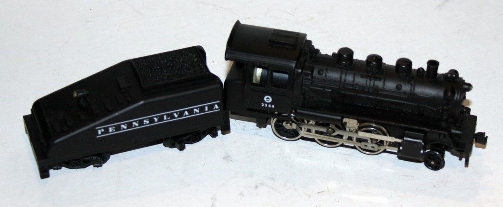 HO Scale Pennsylvania 0-4-0 Steam w/Slope Tender #2584
