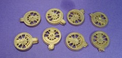 On3/On30 WISEMAN BACK SHOP BRASS BS-184 BALDWIN 36″ LOCOMOTIVE DRIVER CENTERS