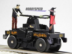 MTH RAILKING HALLOWEEN (BLACK) OPERATING HAND CAR MOW railroad 30-5242 NEW