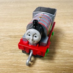 Silver Flames Percy – Thomas & Friends Trackmaster Push Along Metal Trains
