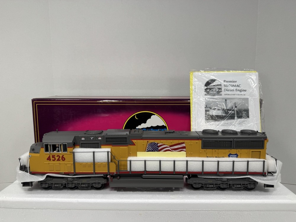 MTH 20-2376-1 Union Pacific UP flag SD70M diesel engine #4526 PS 2.0 BCR NIB