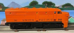 Lionel O Gauge No. 202 Union Pacific Diesel Locomotive w/ Flashing Beacon Tested