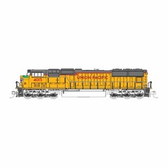Kato 176-4015 EMD SD70M Flat Radiator UP #4015 Excursion