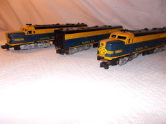 AMERICAN FLYER SANTA FE 484, 485, 486 A-B-A UNITS ALL WORK GOOD NICE! LOT #W-91