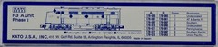 Kato 176-062 F3-B Phase I Southern NEW