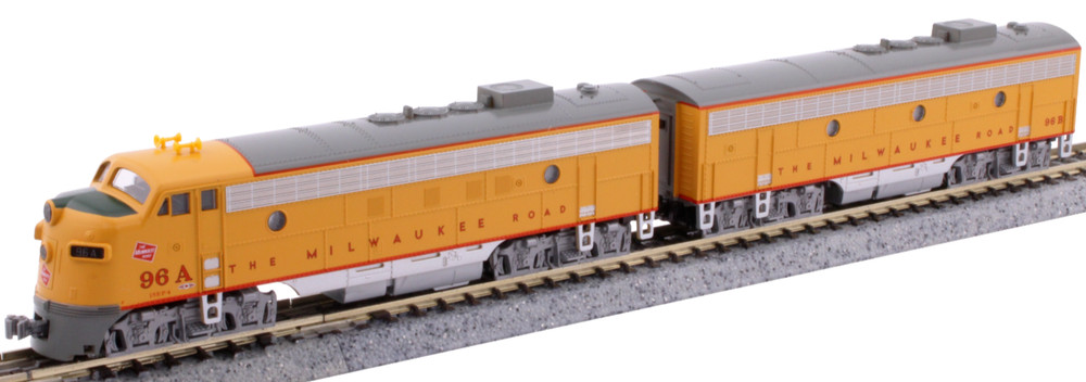 KATO 1060432 N EMD FP7A/B 96A/B SET Milwaukee Olympian Hiawatha POST 1955