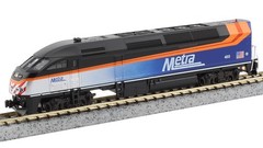 Kato 176-6123-DCC N Chicago Metra Black Roof MP36PH Diesel Locomotive w/DCC #403