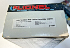 Lionel Gulf Mobile And Ohio RS3 Diesel Engine 6-18554