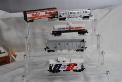 5pc Lot Tyco HO Scale Baby Ruth Union 76 Virginian Hopper Tanker Box Cars