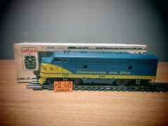 Atlas 6103 O Gauge Chesapeake and Ohio F-9 Diesel Locomotive 8600 TESTED O.B.